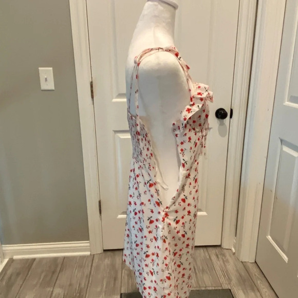 Princess Polly The Allen Mini Dress White & Red floral 16770 - Picture 8 of 13